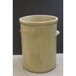 Very large Doulton & Co Chemical Stoneware Jar with moulded side handles and marked RM2 JXD TA DA,