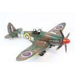 Tin Plate Model of a World War II Hurricane Fighter Plane