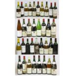 Collection of approximately Thirty Six Bottles of Wine, Red and White dating mainly from 1980's