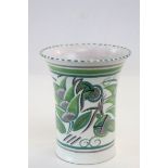 Art Deco 1920's / 30's Poole Pottery GPA Pattern Vera Bridle Vase, 17cms tall