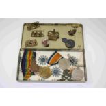 A Small Collection Of Militaria To Include : 2 x Full Size 1939-1945 British War Medals, A Full Size
