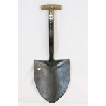 1950's dated Military Broad Arrow marked short handled Shovel by "Stockton Heath", with shield