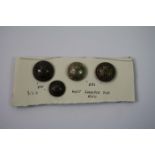 A Collection Of Four West Somerset Yeomanry Military Buttons.