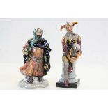 Two Royal Doulton ceramic figurines, "Good King Wenceslas" HN2118 & "The Jester" HN2016