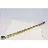 19th Century Brass Yard Stick with official stamps and marked "Imperial Yard The Justices of Dovor