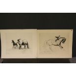 Wesley Dennis (American Illustrator 1903-1966) Print of a Mare and Foal signed in pencil, dated