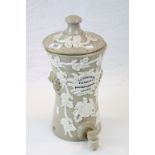 19th Century Salt glazed Stoneware Water Filter with plaque to the front reading "Lipscombe & Co