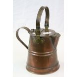 Brass and Copper Jug with Swing Handle