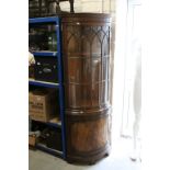 Reproduction Regency Mahogany Effect Corner Cabinet