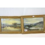 Pair of Oils by Campbell cooper of Sussex River Scenes