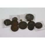 Small collection of vintage Copper coins, mainly UK 18th & 19th Century to include Cartwheel