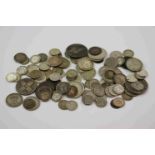 Collection of mainly UK Silver coinage, 19th & 20th Century to include Half Crown, Florins,