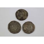 Two Hammered Long Cross Silver Pennies & a Short Cross example