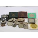 Small collection of vintage coins to include; 1896 USA Dollar, 1963 Canadian Dollar, 1917 Maundy