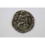 Roman silver Siliqua coin, with edge loss, approx 0.7 grams