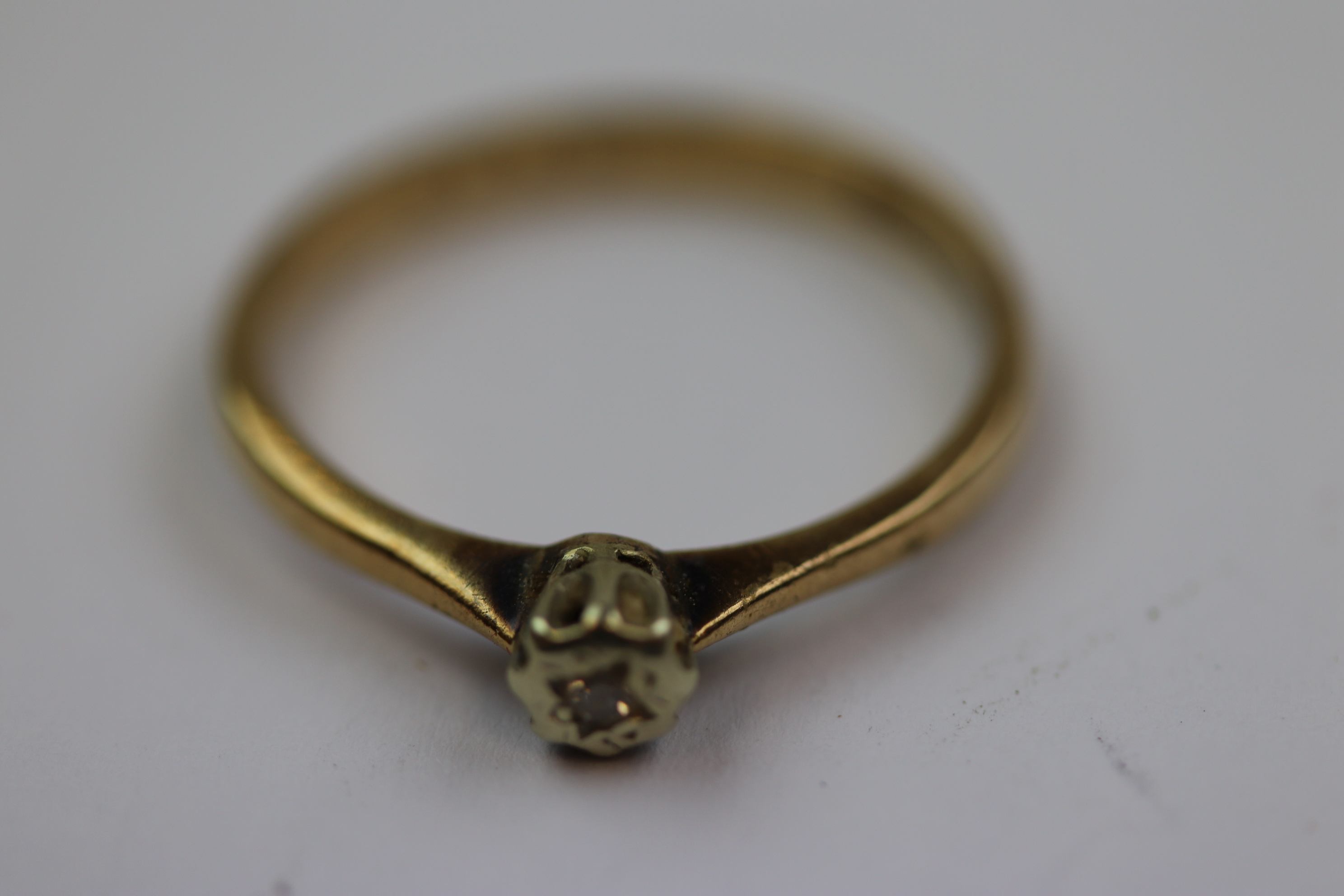 9ct yellow gold wedding band, band width approximately 2.5mm, D section, ring size P together with a - Image 4 of 5