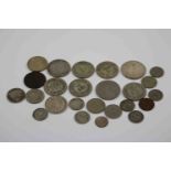 Small collection of mainly Middle Eastern Silver coins to include; Palestine, Iraq, Turkey