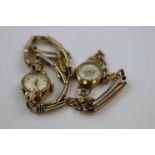 Two mid twentieth century ladies 9ct gold cased wristwatches comprising Roidor and Excalibur (2)