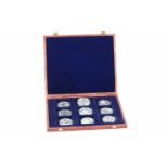 Boxed collection of 10 encapsulated Proof coins to include Silver £2 Brittania, Millenium Silver £