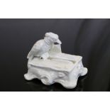 Copeland Spode Ceramic Matchstriker / Cigarette Dispenser in the form of a Bird