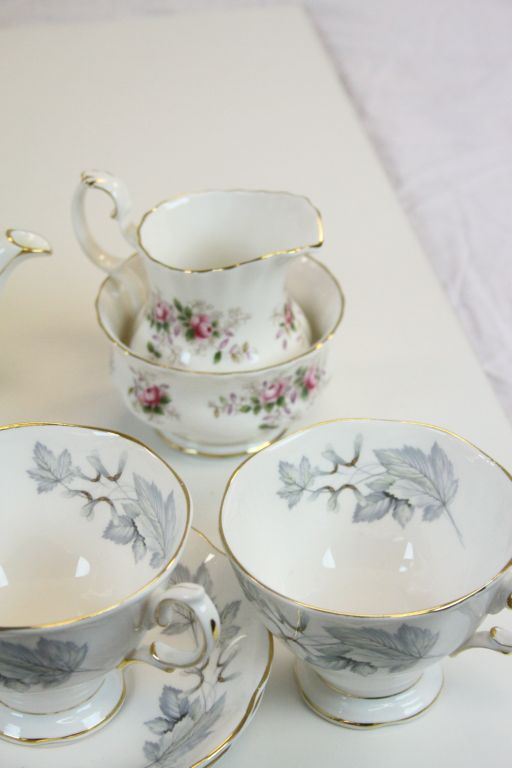 Royal Albert ' Lavender Rose ' Teaware including Small Teapot, Two Cups and Saucers, Milk and Sugar; - Image 4 of 4