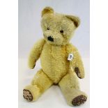 Mid 20th century Plush Golden Teddy Bear, 66cms high