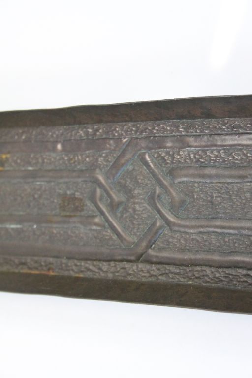 Early 20th century Arts and Crafts Copper Pen Tray with Celtic Knot decoration, possibly Keswick - Image 3 of 5