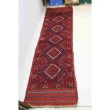 Hand Knotted Meshwani Runner, 246cms x 64cms