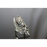 Unusual Silver Skull Ring