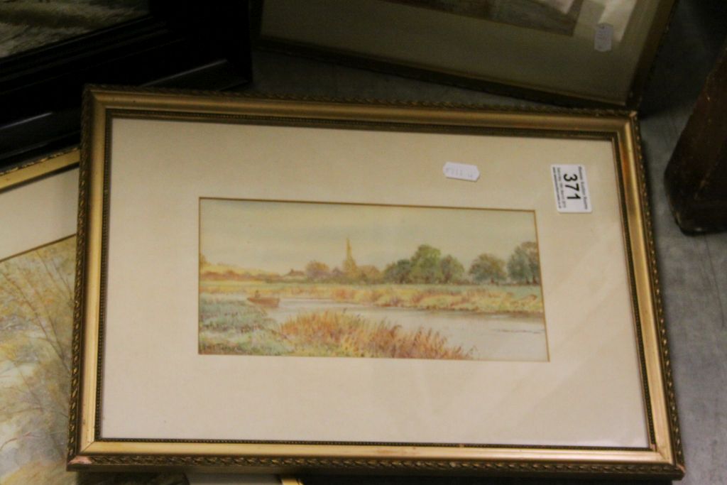 Two Framed and Glazed Watercolours of Woodland Scenes together with another Watercolour of River - Image 3 of 3