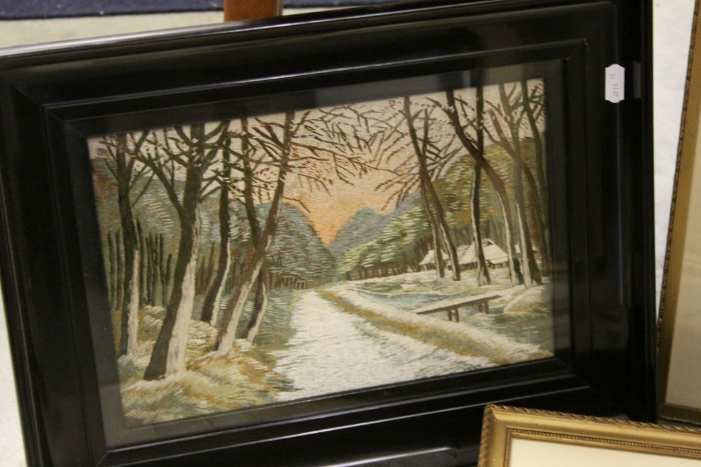 Two Framed and Glazed Watercolours of Woodland Scenes together with another Watercolour of River - Image 2 of 3