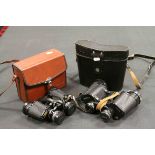 Cased Set of Tasco Zoom Binoculars model no. 101 and Cased Set of Russian Helios Binoculars