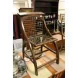 Unusual Arts and Crafts Oak Folding Chair