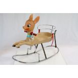 Vintage Italian ' Canova ' Child's Rocking ' Bambi ' Fawn