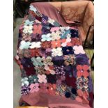 Two Handmade Patchwork Bed Spreads / Covers