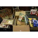 Three Trays of Mixed Books including Rupert, Pop-Up and Football Epherma including Bristol Rovers