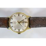 Vintage Gents Paul Jobin 17 jewel Wristwatch, with sweep seconds hand & glad plated Bezel, approx