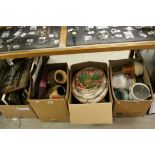 Large Collection of Mixed Ceramics including Victorian, Collectors Plates, etc together with a Box