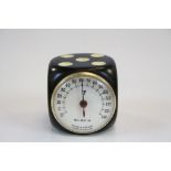 Vintage French Novelty ' Blavia ' Desk Barometer in the form of a Dice, 4cms high