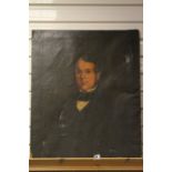 Early 19th century Oil on Canvas Head and Shoulder Portrait of a Gentleman, 64cms x 76cms, unframed