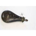 Antique Leather Powder Flask
