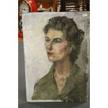 Mid 20th century Oil Painting Portrait of a Lady