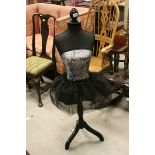 Female Mannequin on adjustable height wooden support