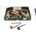 Fifteen assorted Smoking Pipes including Dunhill, Commoy's, Duncan etc and a Cigar Cutter
