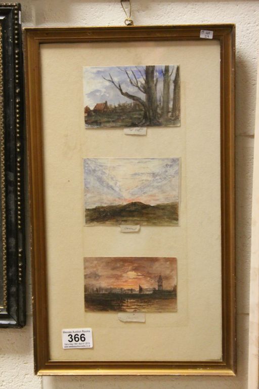 William Brodie A.R.S.A 1815-1881 Set of Watercolour Highland and Coastal Scenes (framed as one)