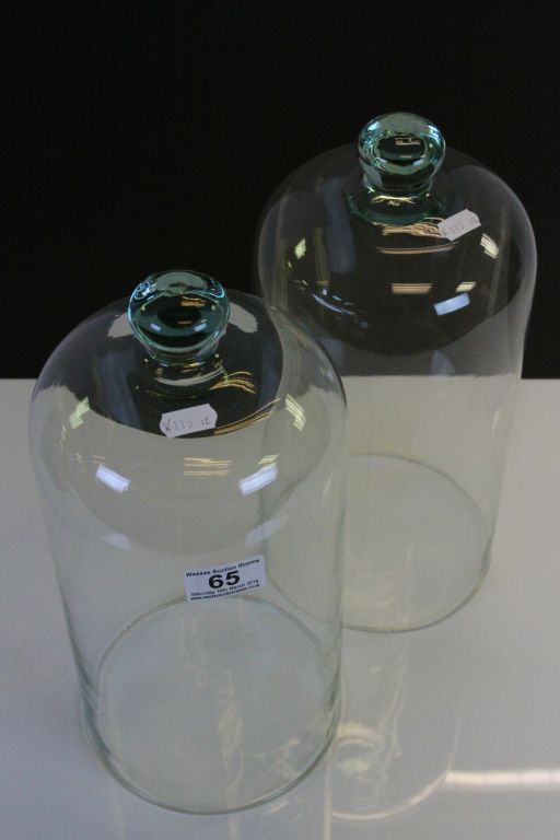 Pair of Glass Domes, 35cms high - Image 3 of 3