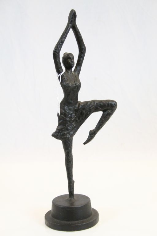 Metal Figurine of a Dancing Ballerina, 42cms high