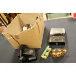 Mixed Lot of Collectables including Bakelite Telephone (a/f), Metronome, Glass Photographic