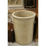 Very large Doulton & Co Chemical Stoneware Jar with moulded side handles and marked RM2 JXD TA DA,