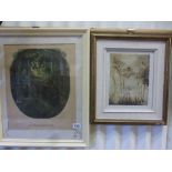 Arthur Rackham - Framed Fairy Print together with another Fantasy Print (2)